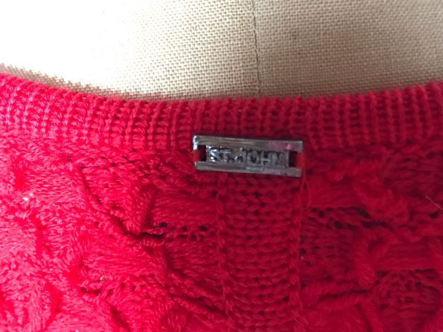 St. John Merino Wool Jacket Size P [Photo 5]