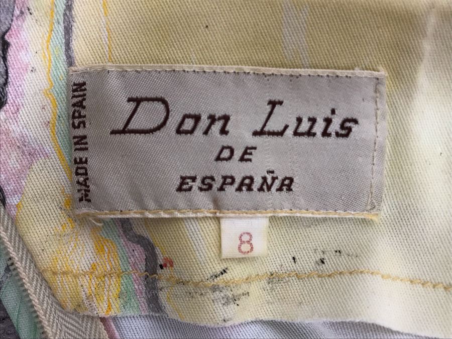 Vintage Sixites Don Luis Spanish Dress Made In Spain Size 8 [Photo 5]
