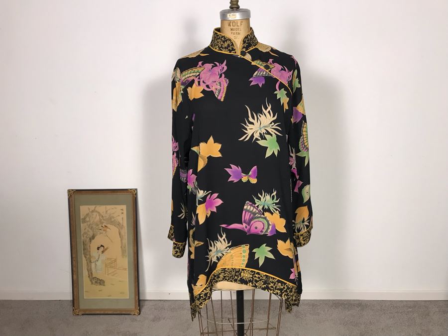 Namba Silk Outfit Jacket And Pants Size M [Photo 2]