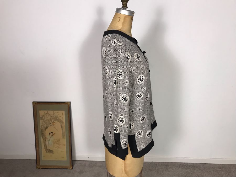 Namba Silk Outfit Jacket And Pants Size S [Photo 4]