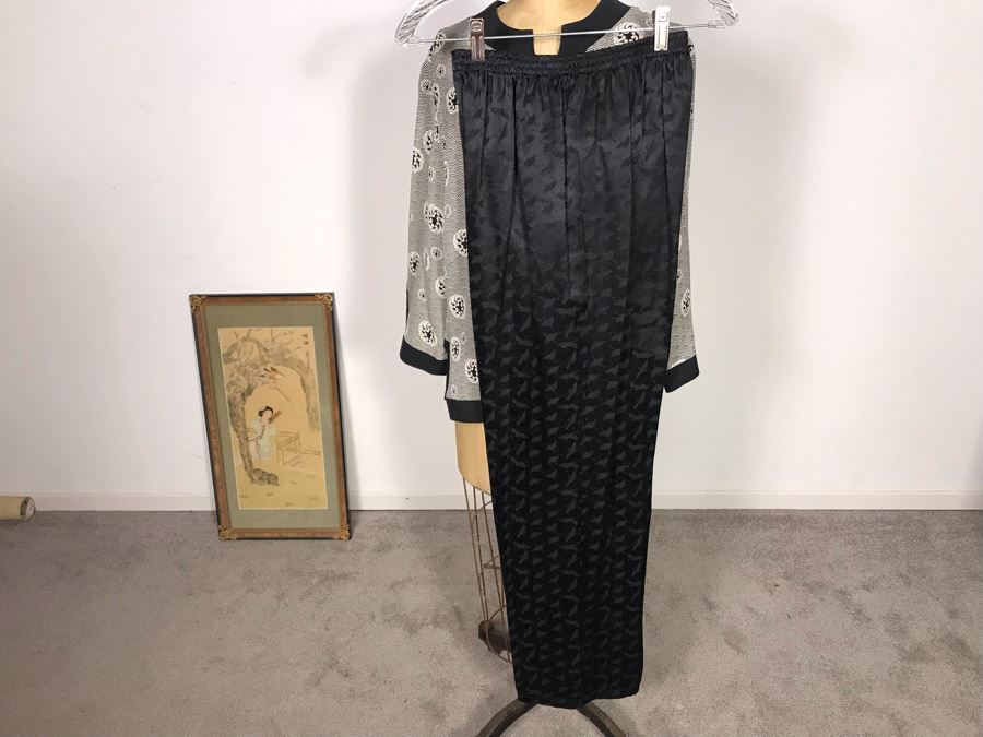 Namba Silk Outfit Jacket And Pants Size S [Photo 6]