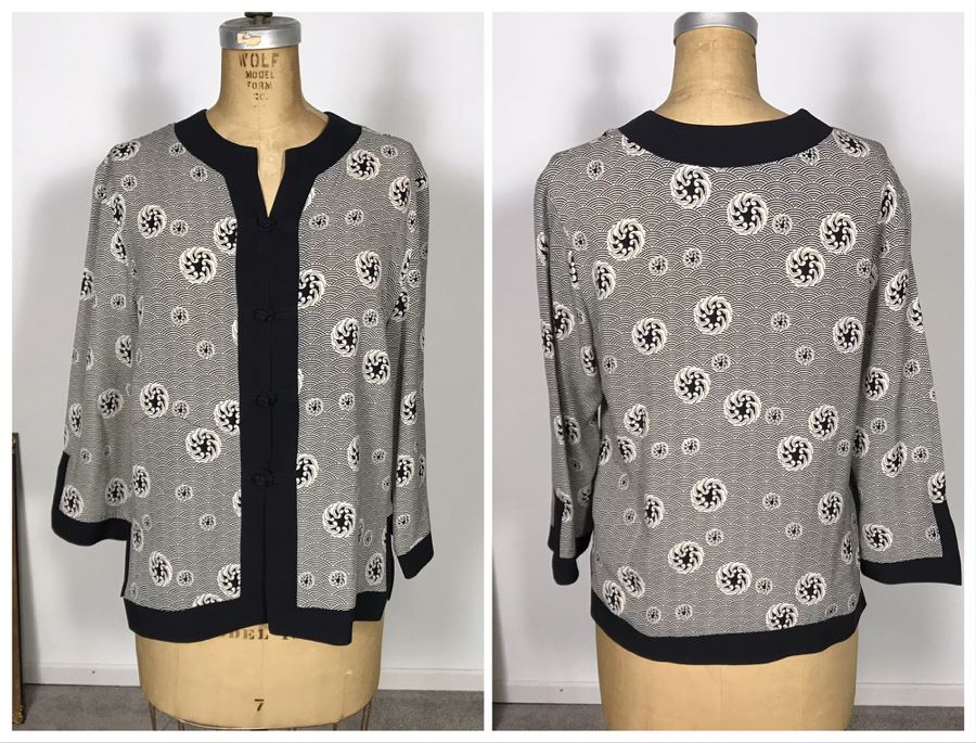 Namba Silk Outfit Jacket And Pants Size S [Photo 1]