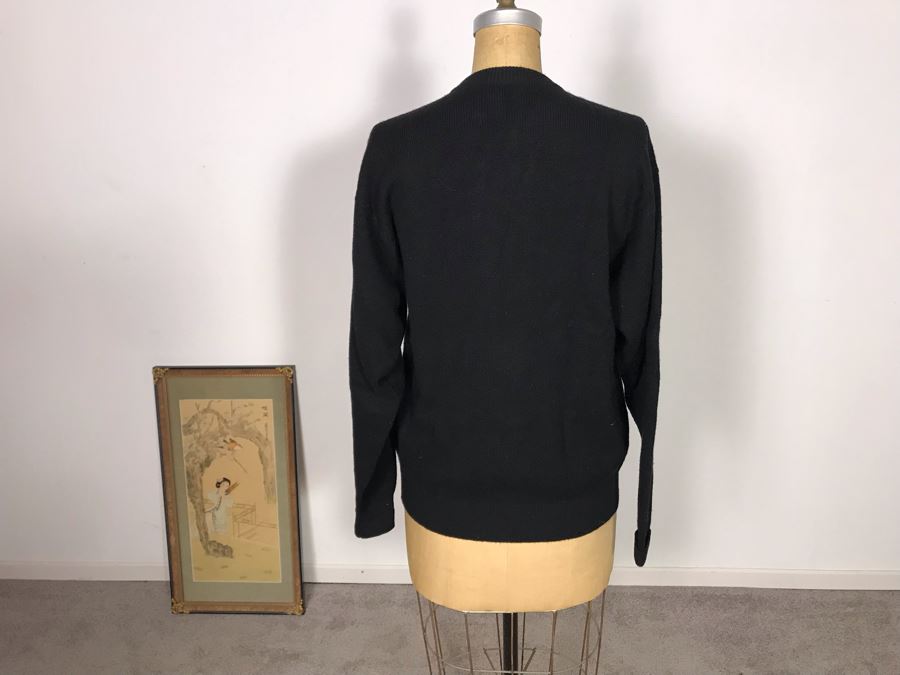 Neiman Marcus Scottish Cashmer Button Down Sweater Made In Britain Size M [Photo 6]