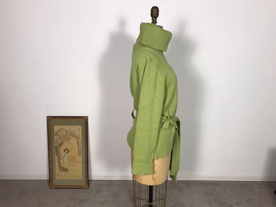 Sao Paulo Green Sweater With Belt Size 10 [Photo 3]