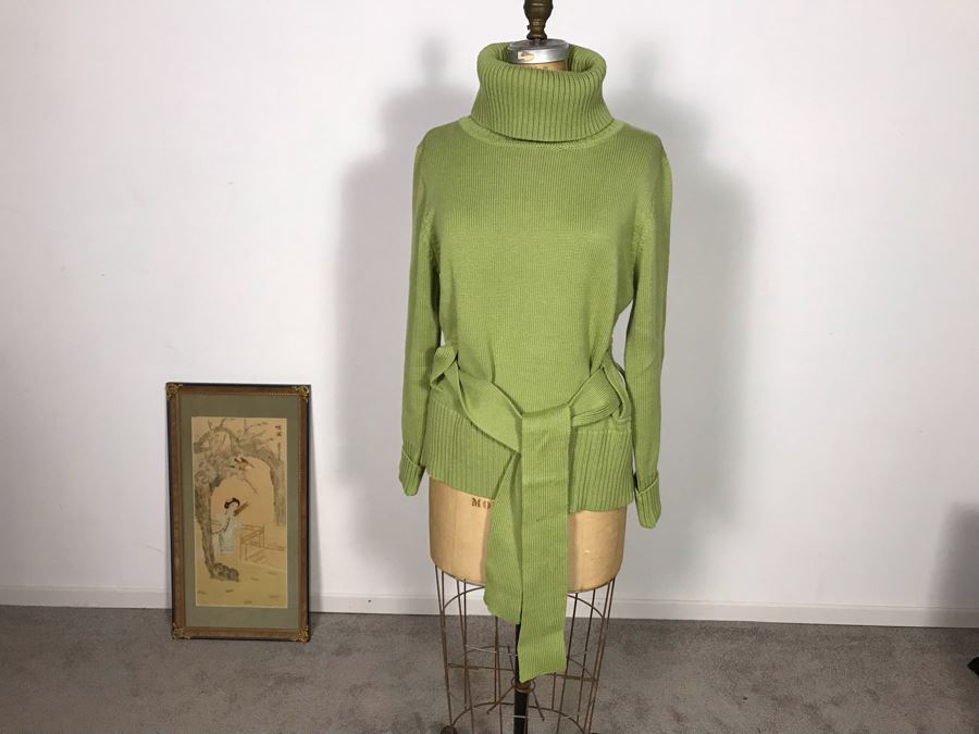 Sao Paulo Green Sweater With Belt Size 10 [Photo 2]