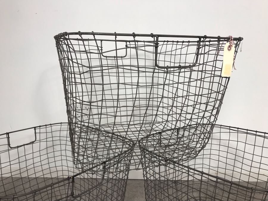 Set Of (3) Wire Cabo Harvest Baskets 20W X 14H Retails $180 [Photo 4]