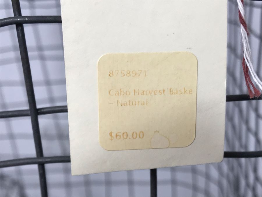 Set Of (3) Wire Cabo Harvest Baskets 20W X 14H Retails $180 [Photo 9]