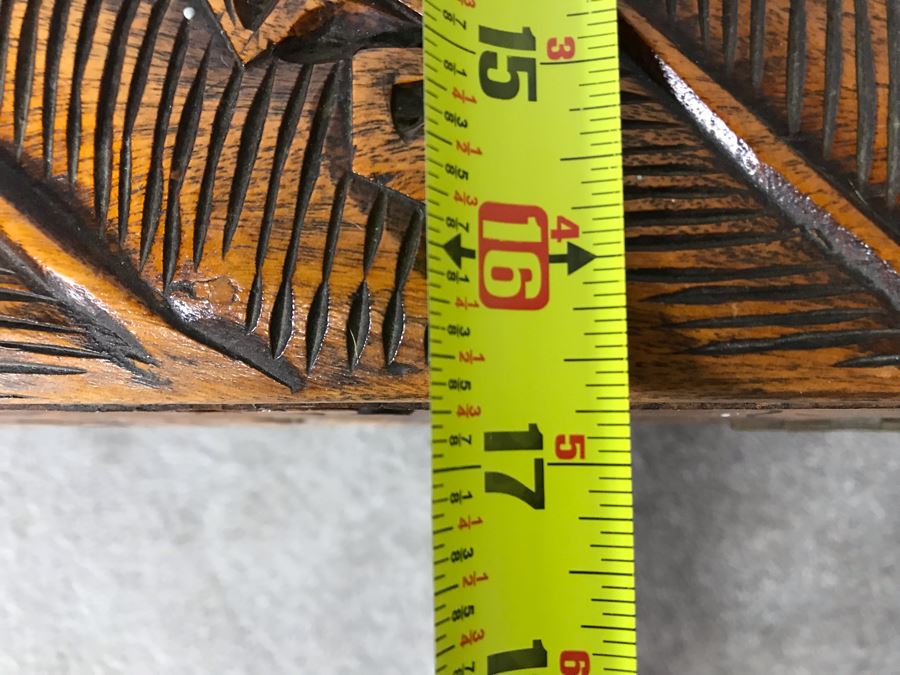 Relied Carved Chinese Trunk Floral Bird Motif By Hip Hing & Co [Photo 21]