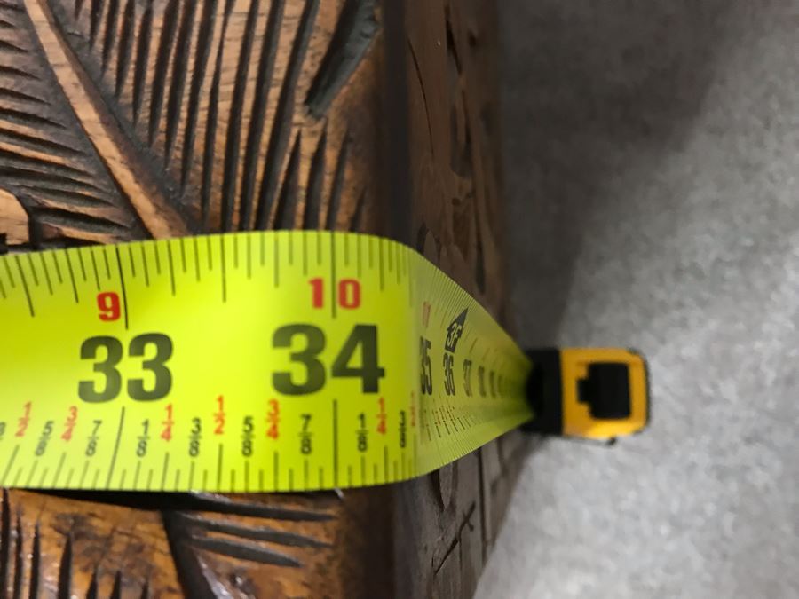 Relied Carved Chinese Trunk Floral Bird Motif By Hip Hing & Co [Photo 20]