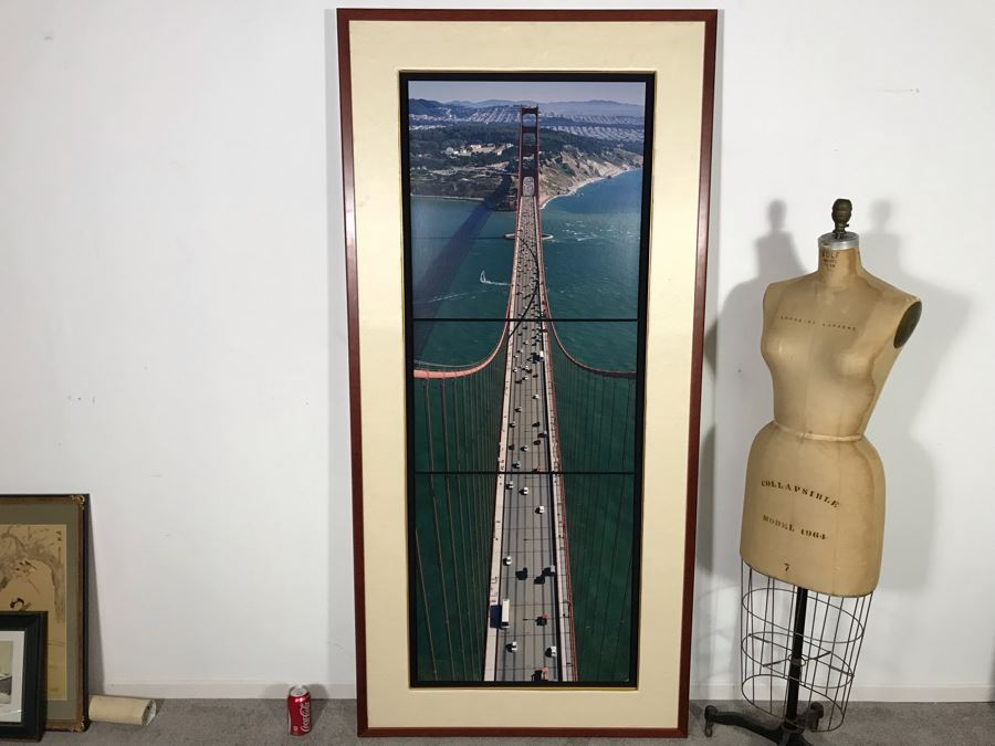 Dennis Kohn Signed Limited Edition Triptych San Franciso's Golden Gate Bridge Photograph 57 Of 75 - 36 X 75 - Retails $2,800 (JUST ADDED) [Photo 3]
