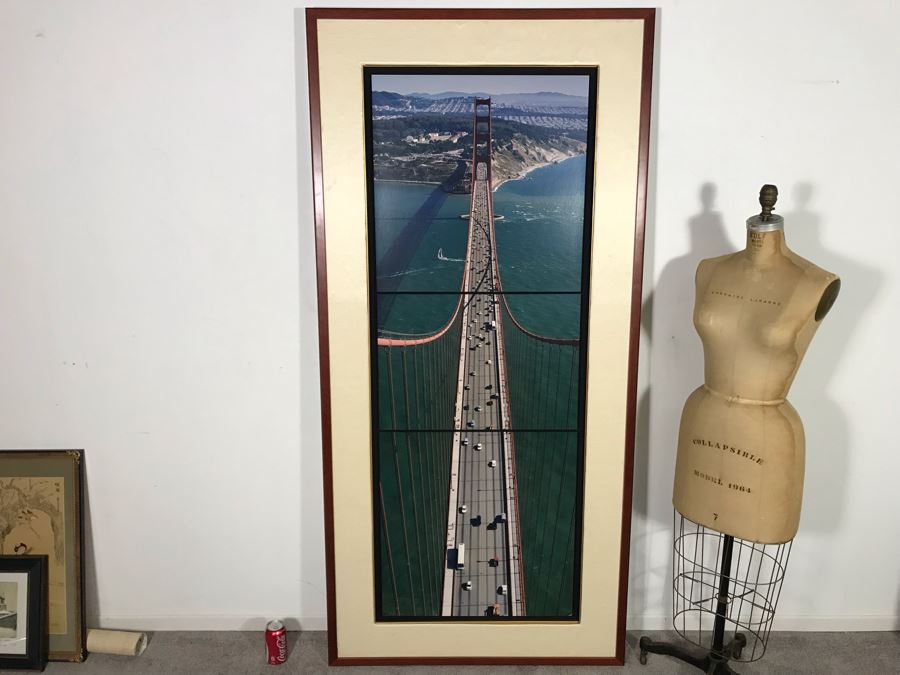 Dennis Kohn Signed Limited Edition Triptych San Franciso's Golden Gate Bridge Photograph 57 Of 75 - 36 X 75 - Retails $2,800 (JUST ADDED) [Photo 1]