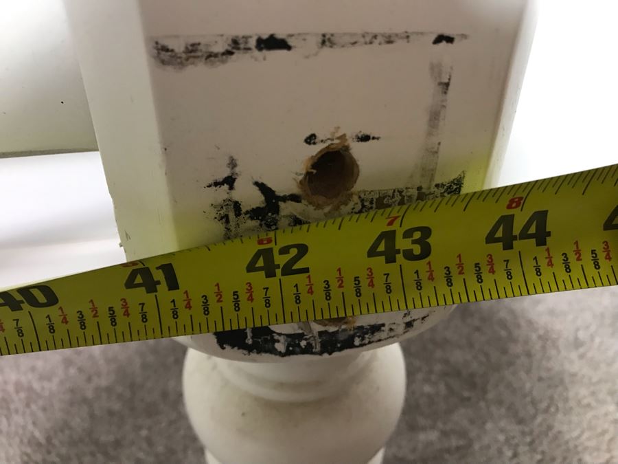 White Wooden Headboard (Without Metal Bed Frame) 44W X 57H (JUST ADDED) [Photo 5]