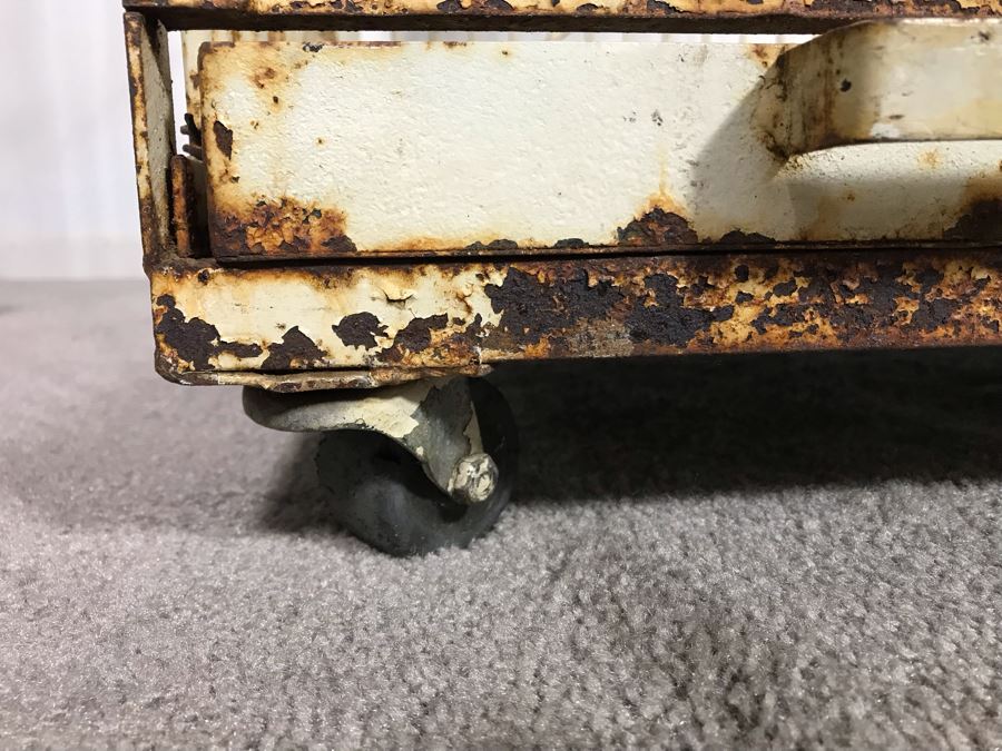 Stunning Large Art Deco Shabby Chic Cast Iron Birdcage On Casters 36W X 22.5D X 56.5H (JUST ADDED) [Photo 13]