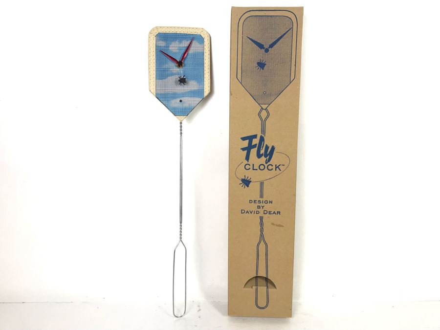 Vintage Fly Clock Design By David Dear With Original Box (JUST ADDED)
