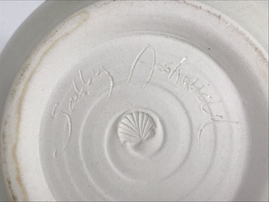 Sally Askevold Signed Studio Montana Pottery Teapot Cat On Spout With Fish Hand Painted 9W X 10H (JUST ADDED) [Photo 13]