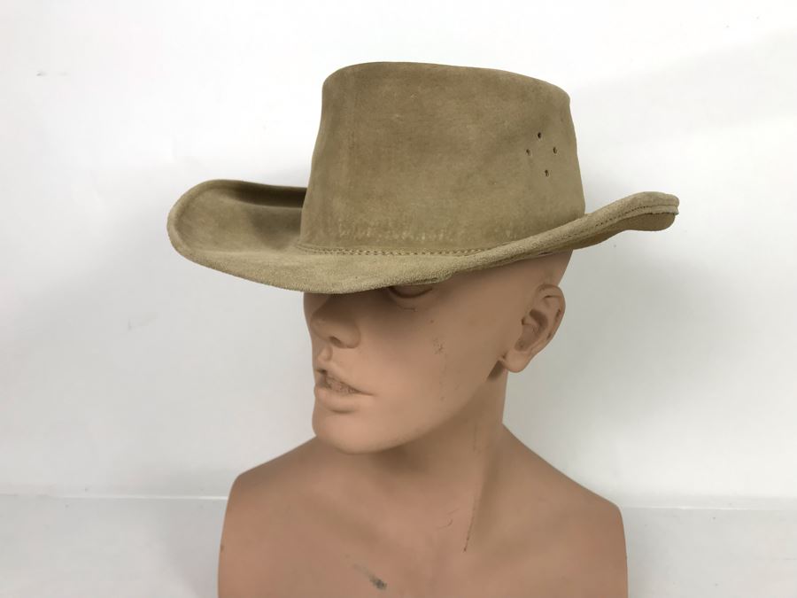 Walkabout Leather Hats Made In Australia By Blanctete Leather Pty Size M (JUST ADDED) [Photo 1]
