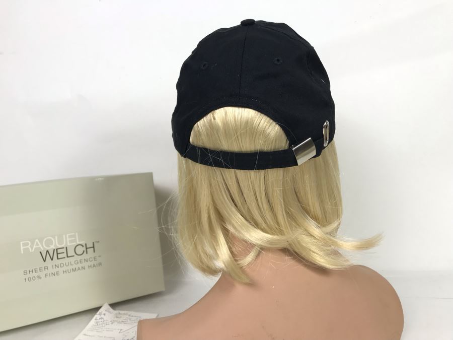 Raquel Welch Sheer Indulgence 100% Fine Human Hair Blonde Wig With Hat Retailed $895 (JUST ADDED) [Photo 4]
