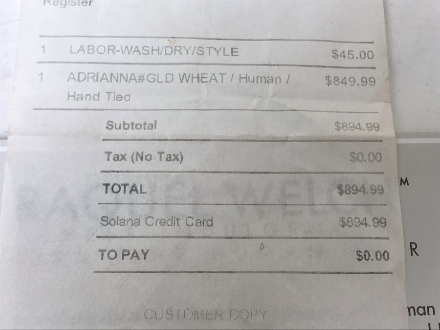 Raquel Welch Sheer Indulgence 100% Fine Human Hair Blonde Wig With Hat Retailed $895 (JUST ADDED) [Photo 7]