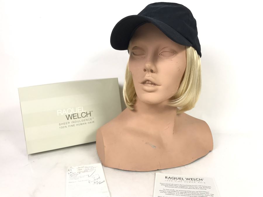 Raquel Welch Sheer Indulgence 100% Fine Human Hair Blonde Wig With Hat Retailed $895 (JUST ADDED) [Photo 2]