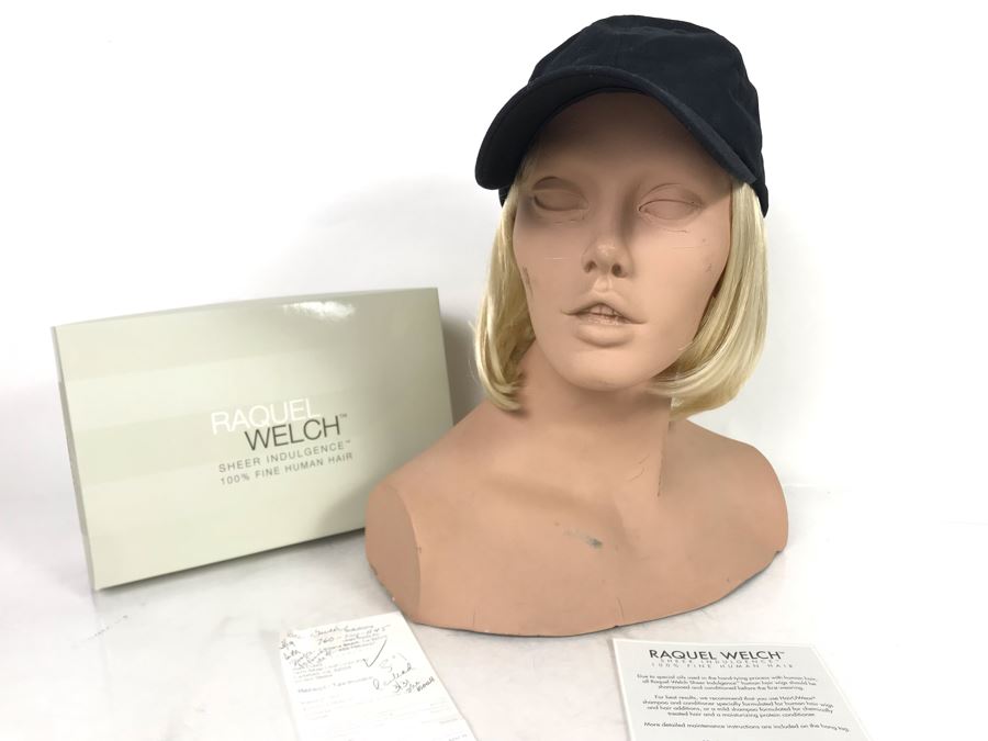 Raquel Welch Sheer Indulgence 100% Fine Human Hair Blonde Wig With Hat Retailed $895 (JUST ADDED) [Photo 3]