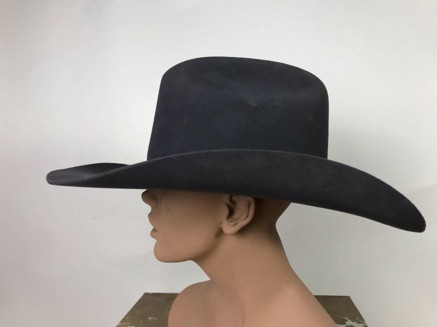 Men's Resistol 4X Beaver Hat George Strait Design Size 7 3/8 With Box (JUST ADDED) [Photo 4]