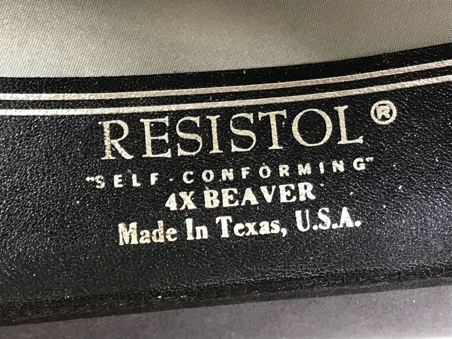 Men's Resistol 4X Beaver Hat George Strait Design Size 7 3/8 With Box (JUST ADDED) [Photo 9]