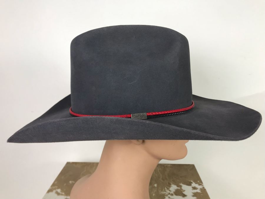 Men's Resistol 4X Beaver Hat George Strait Design Size 7 3/8 With Box (JUST ADDED) [Photo 5]