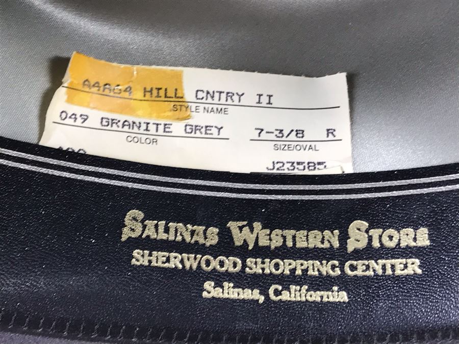 Men's Resistol 4X Beaver Hat George Strait Design Size 7 3/8 With Box (JUST ADDED) [Photo 11]