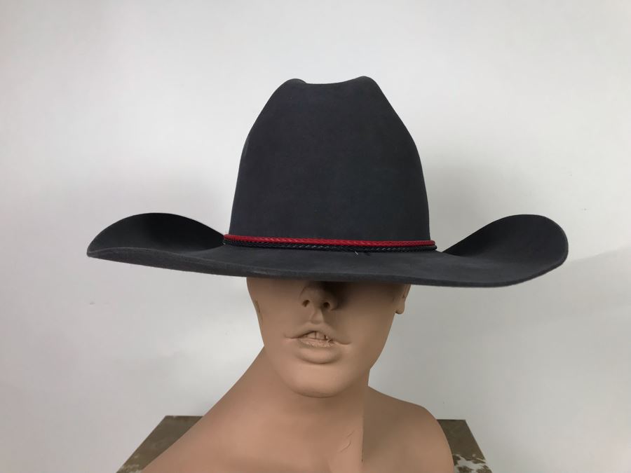 Men's Resistol 4X Beaver Hat George Strait Design Size 7 3/8 With Box (JUST ADDED) [Photo 3]