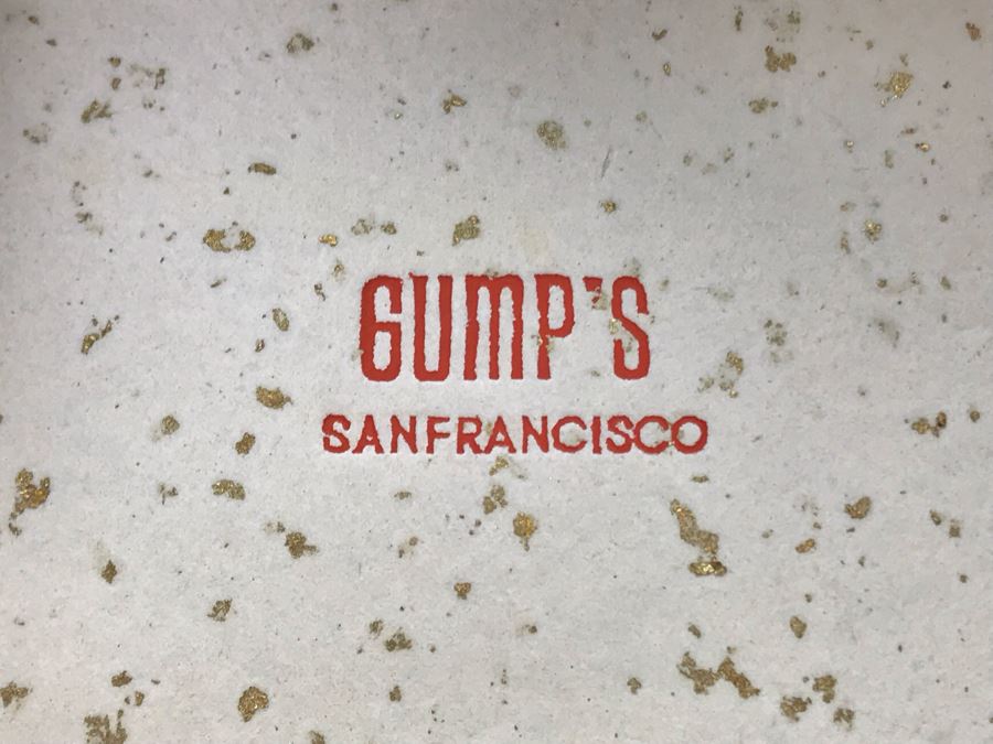 Vintage Gump's San Francisco Silver Filigree Necklace With Silver Filigree Flower Pendant With Stars Presented In Japanese Box (JUST ADDED) [Photo 14]