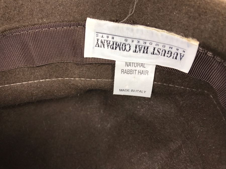 August Hat Company Handworked Hats Natural Rabbit Hair Made In Italy (JUST ADDED) [Photo 9]