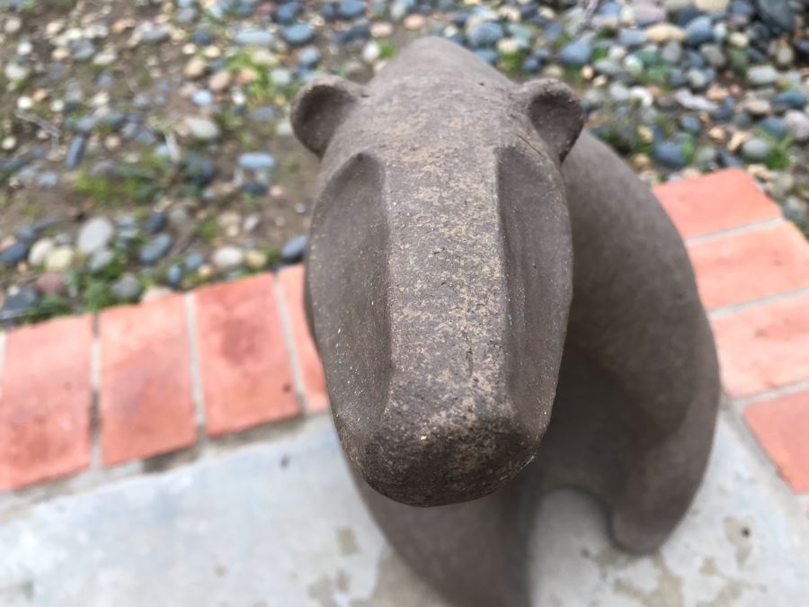 John Seymour Signed Large Pottery Stoneware Mid-Century Modernist Polar Bear Sculpture 18W X 13D X 21H (JUST ADDED) [Photo 6]