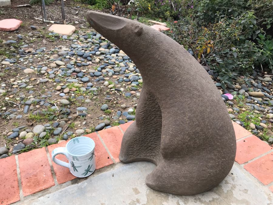 John Seymour Signed Large Pottery Stoneware Mid-Century Modernist Polar Bear Sculpture 18W X 13D X 21H (JUST ADDED) [Photo 13]