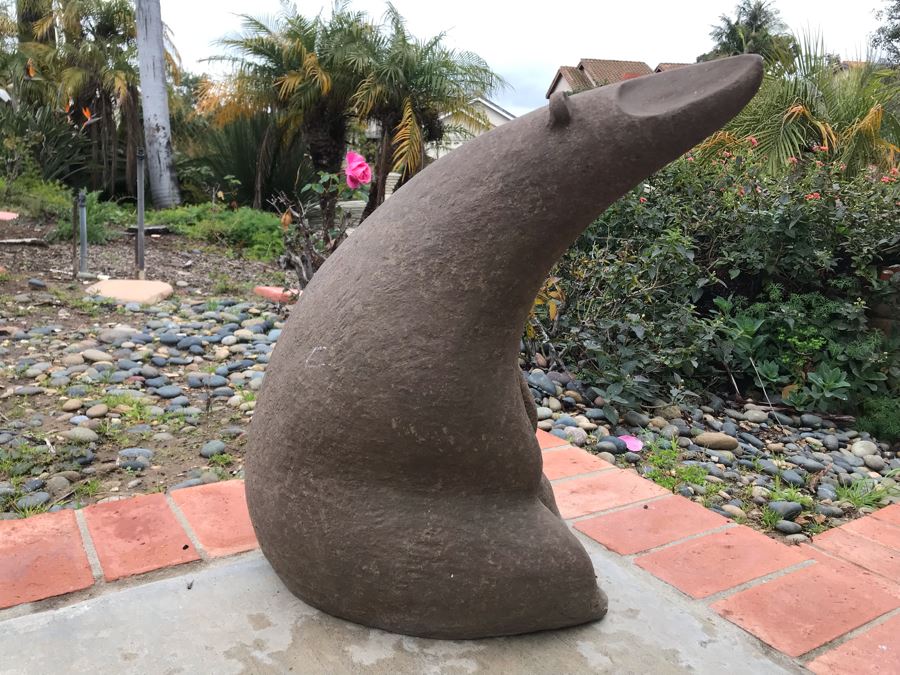 John Seymour Signed Large Pottery Stoneware Mid-Century Modernist Polar Bear Sculpture 18W X 13D X 21H (JUST ADDED) [Photo 3]