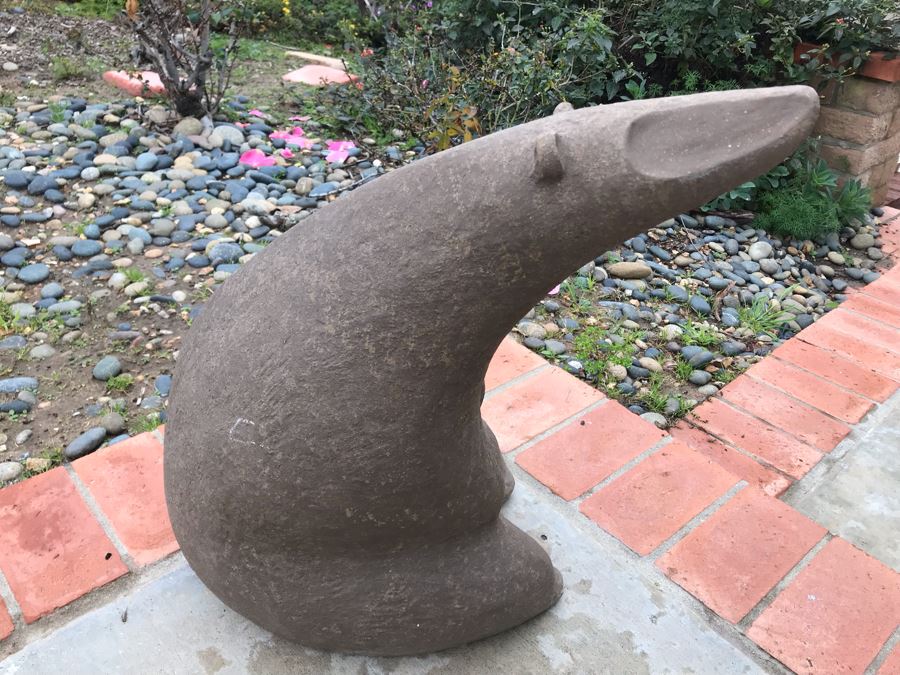 John Seymour Signed Large Pottery Stoneware Mid-Century Modernist Polar Bear Sculpture 18W X 13D X 21H (JUST ADDED) [Photo 4]