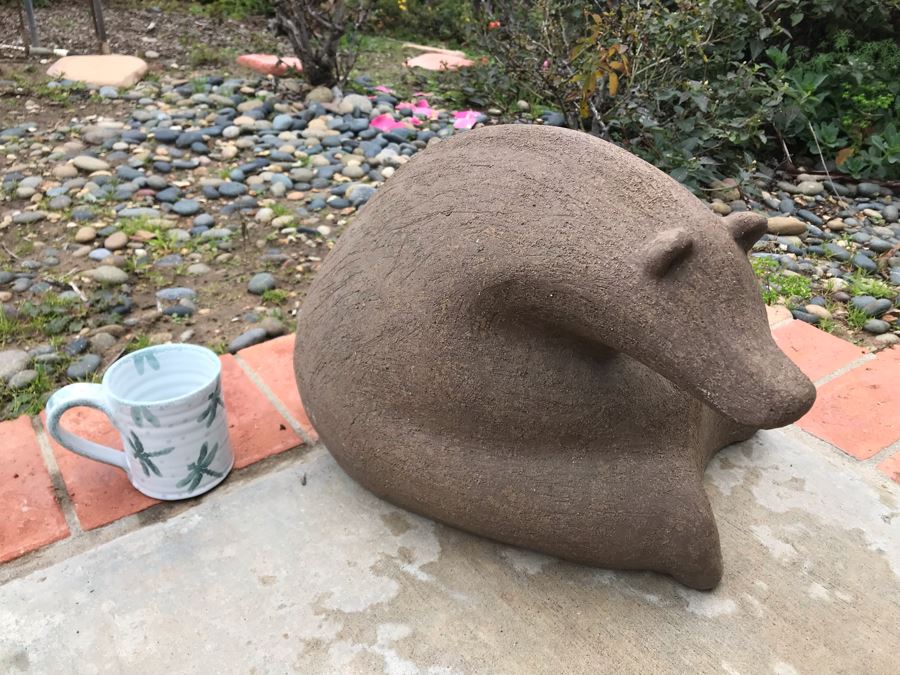 John Seymour Signed Large Pottery Stoneware Mid-Century Modernist Polar Bear Sculpture 16W X 20D X 13H (JUST ADDED) [Photo 4]