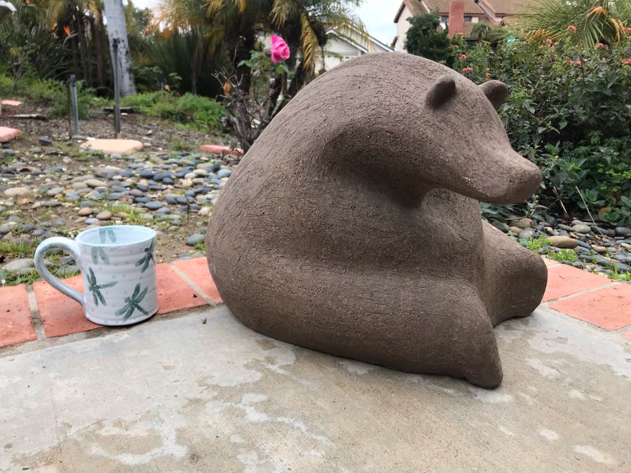 John Seymour Signed Large Pottery Stoneware Mid-Century Modernist Polar Bear Sculpture 16W X 20D X 13H (JUST ADDED) [Photo 3]