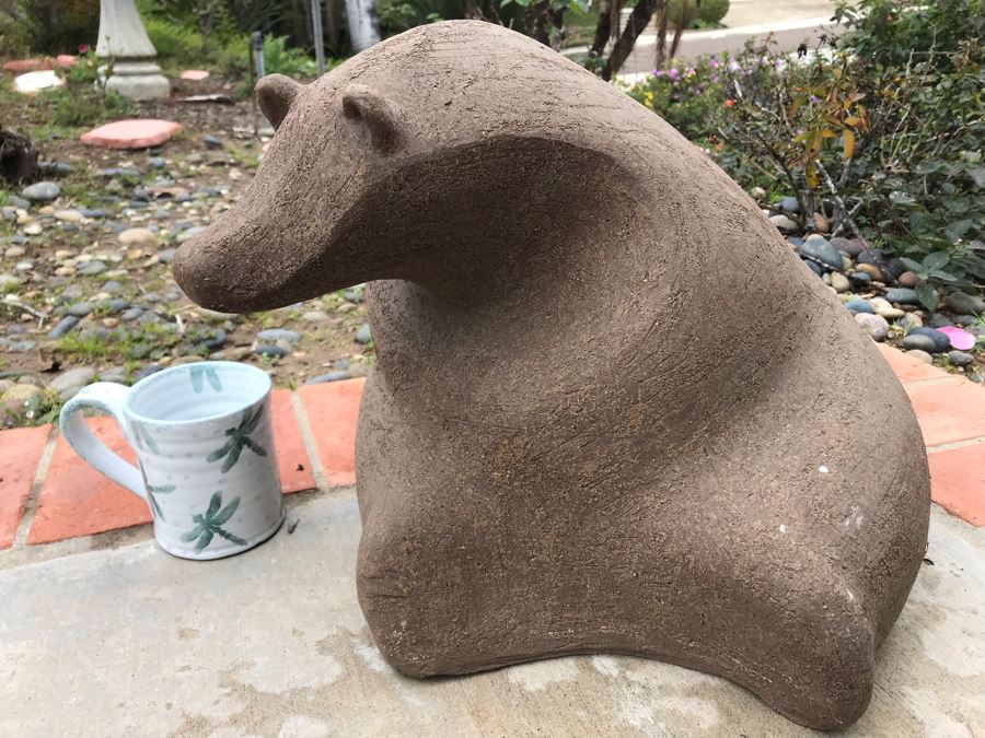 John Seymour Signed Large Pottery Stoneware Mid-Century Modernist Polar Bear Sculpture 16W X 20D X 13H (JUST ADDED) [Photo 11]