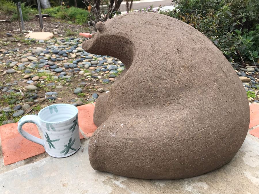 John Seymour Signed Large Pottery Stoneware Mid-Century Modernist Polar Bear Sculpture 16W X 20D X 13H (JUST ADDED) [Photo 8]