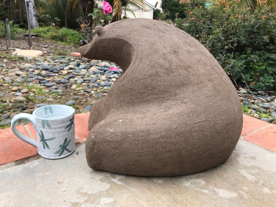 John Seymour Signed Large Pottery Stoneware Mid-Century Modernist Polar Bear Sculpture 16W X 20D X 13H (JUST ADDED) [Photo 7]