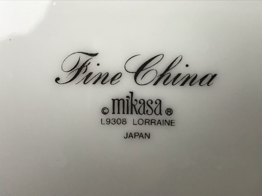 Set Of (10) Mikasa Fine China Plates Lorraine From Japan 10 3/8'R (JUST ADDED) [Photo 6]