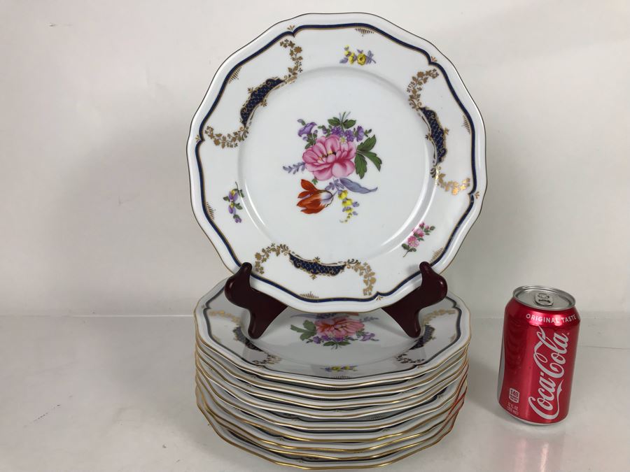 Set Of (10) Mikasa Fine China Plates Lorraine From Japan 10 3/8'R (JUST ADDED) [Photo 1]