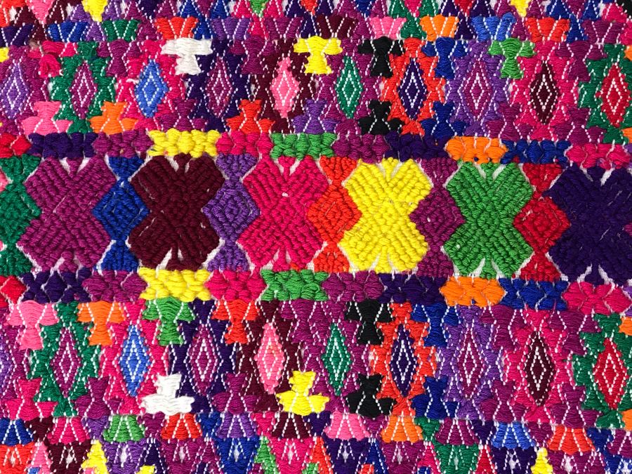 Pair Of Vintage Guatemalan Textiles Embroideries 49 X 19.5 (JUST ADDED) [Photo 5]