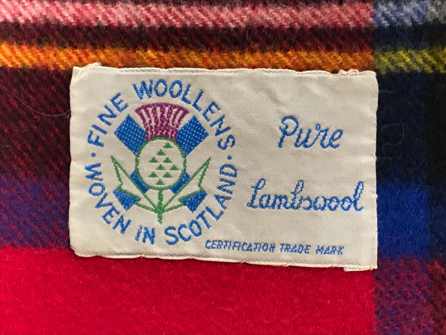 Pure Lambswool Fine Woollens Woven In Scotland Throw Blanket 58 X 67 (JUST ADDED) [Photo 5]