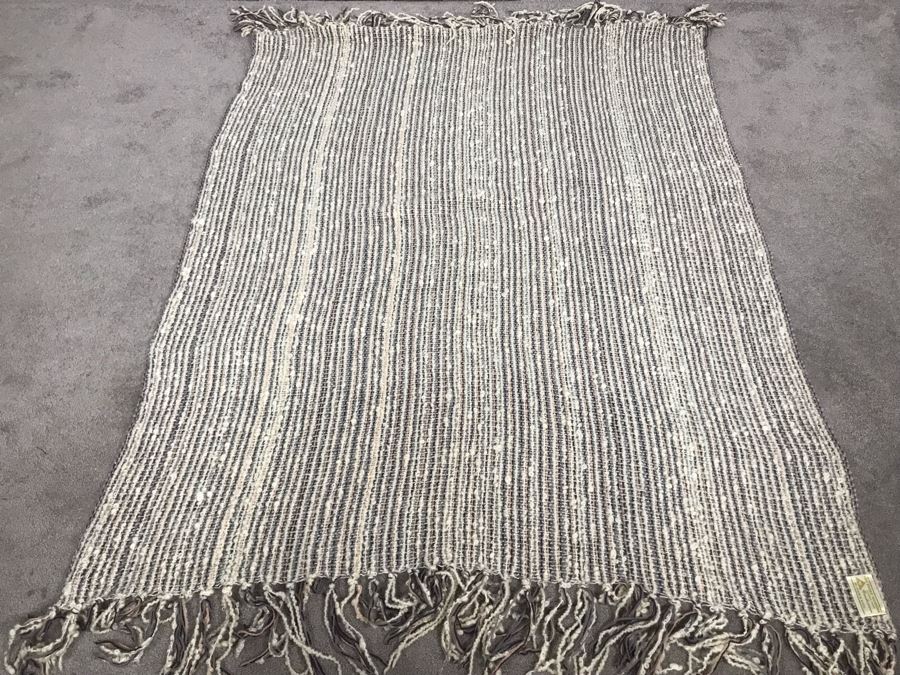 The Three Weavers Houston, Texas Handwoven Mohair & Wool Throw Blanket 68 X 51 (JUST ADDED) [Photo 3]
