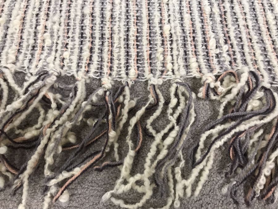 The Three Weavers Houston, Texas Handwoven Mohair & Wool Throw Blanket 68 X 51 (JUST ADDED) [Photo 4]