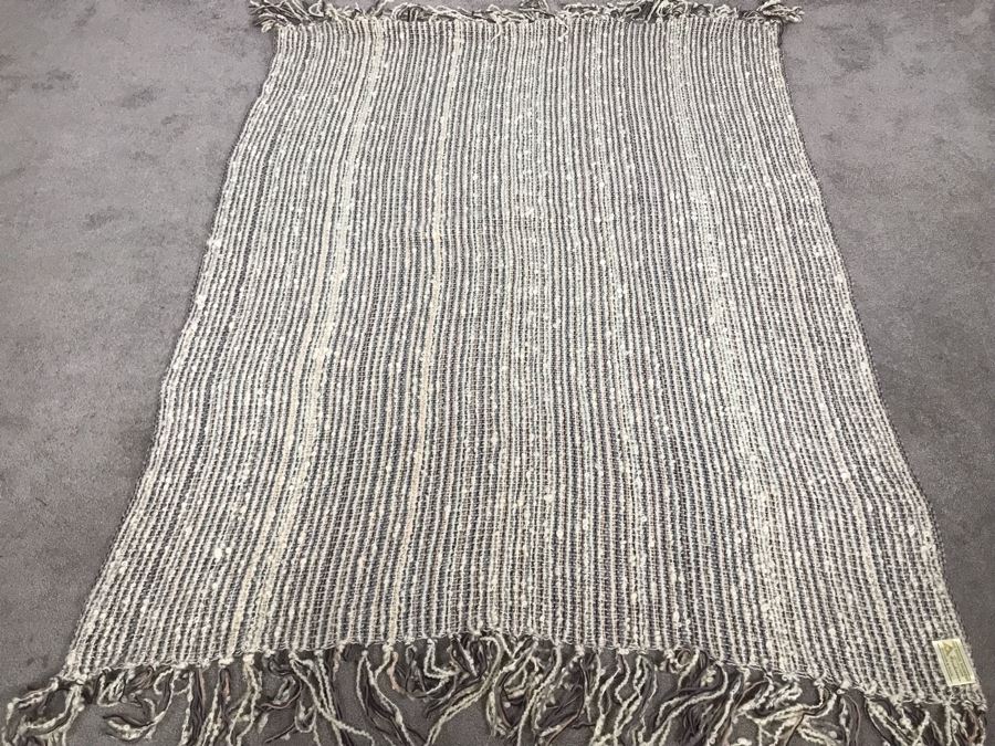 The Three Weavers Houston, Texas Handwoven Mohair & Wool Throw Blanket 68 X 51 (JUST ADDED) [Photo 1]