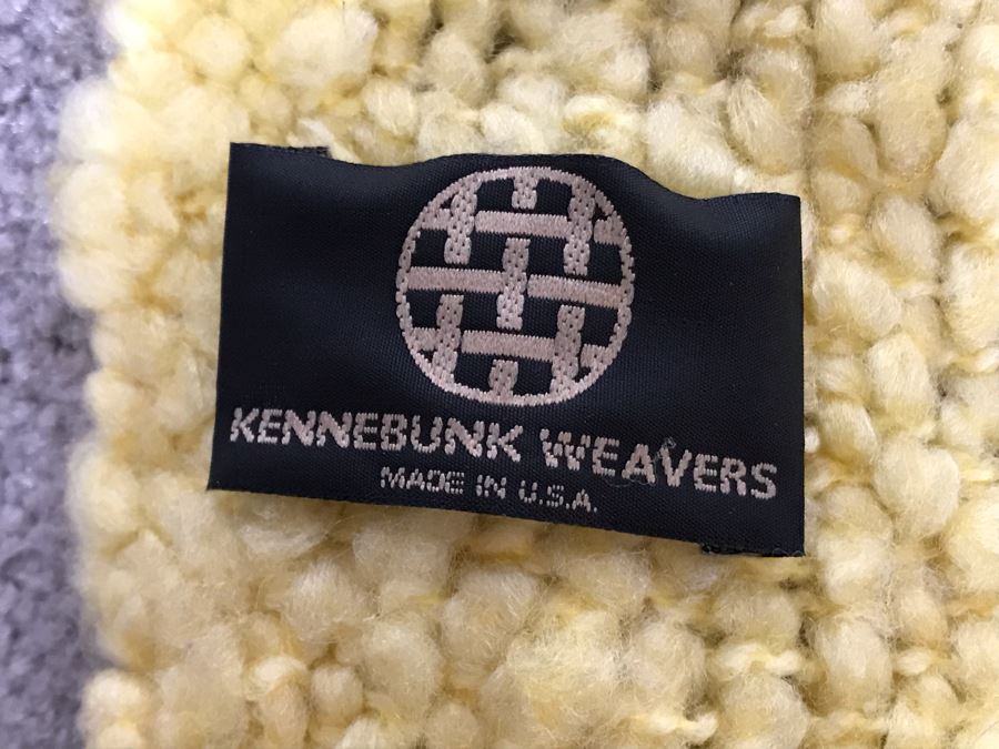 Kennebunk Weavers Yellow Throw Blanket Made In USA 57 X 43 (JUST ADDED) [Photo 5]