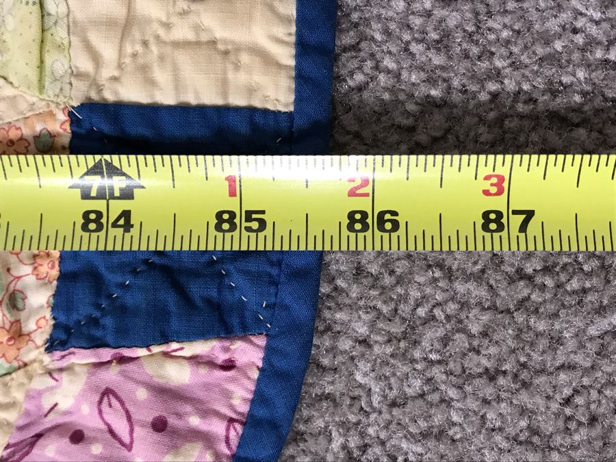 Large Vintage Handmade Quilt By Adele Diefenbach (Note Indicates She Was Church Member From 1961-1989 So Could Have Been Made Around This Timeframe) 103 X 86 (JUST ADDED) [Photo 14]