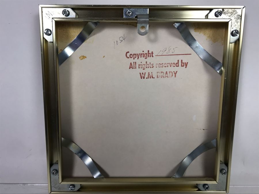 Small Plein Air Painting Of Santa Barbara Coastline W. M. Brady 1985 8.25 X 8.25 (JUST ADDED) [Photo 11]